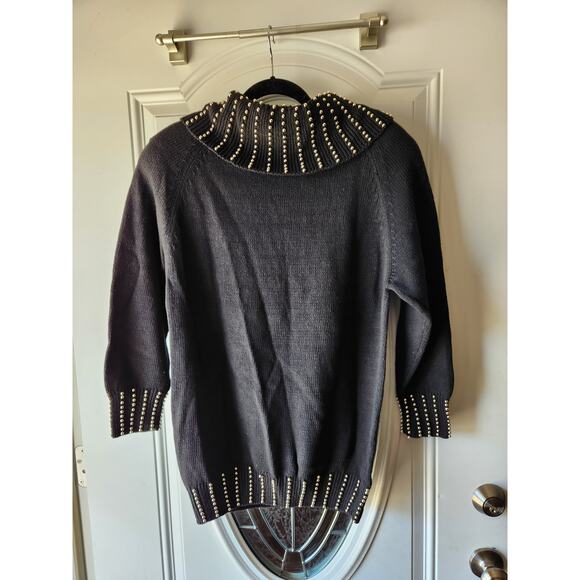 Victoria Harbour Vtg 80s Cowl Neck Sweater Size Medium - Picture 2 of 4